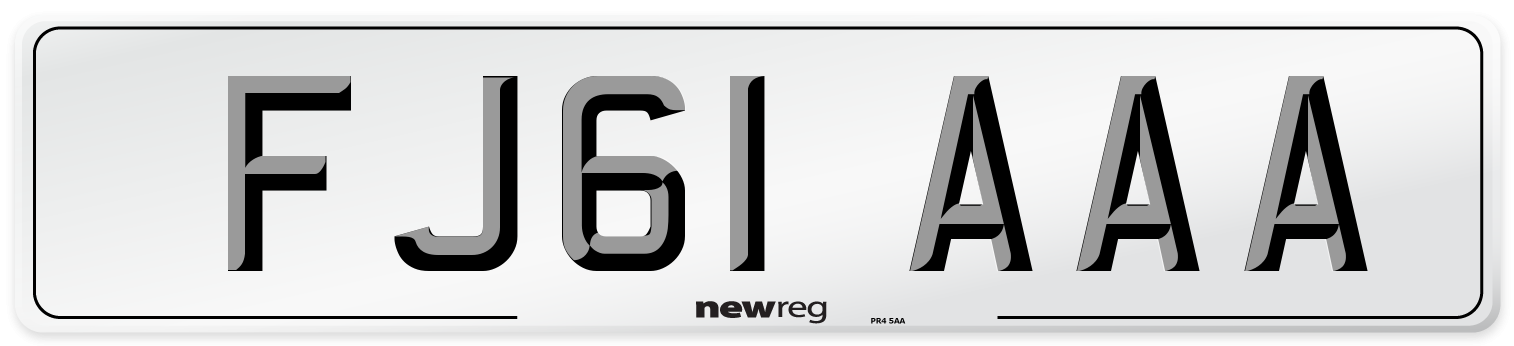 FJ61 AAA Number Plate from New Reg